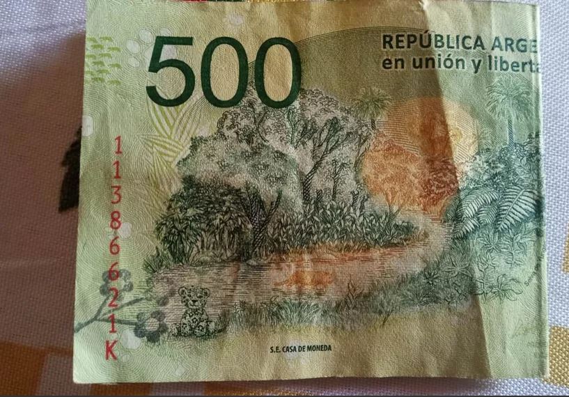 Billete con error de impresión