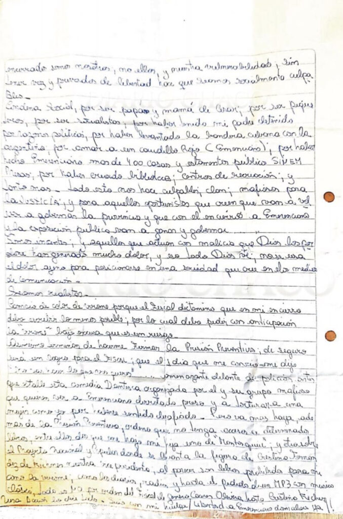 carta marcela acuña