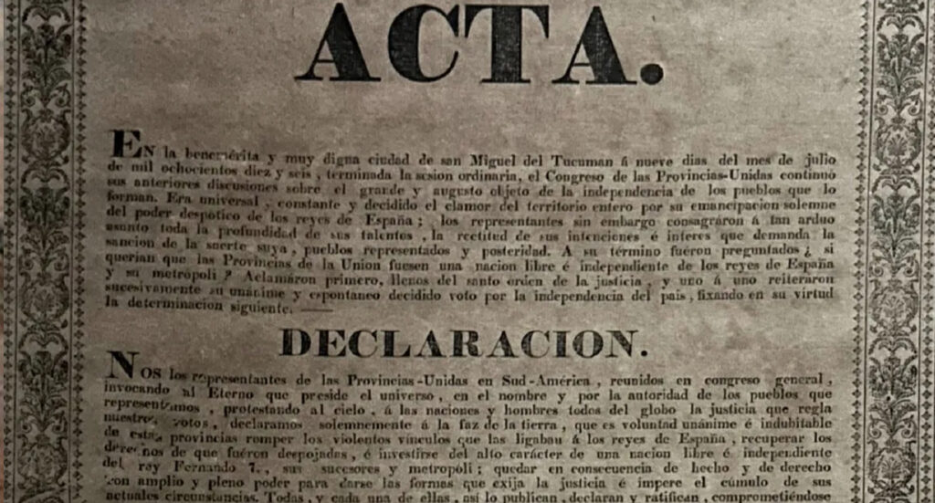 declaracion de la independencia