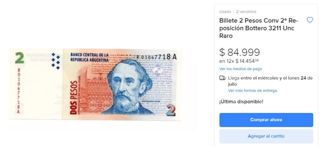 publicación de Mercado Libre