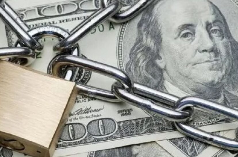 dólar con candado