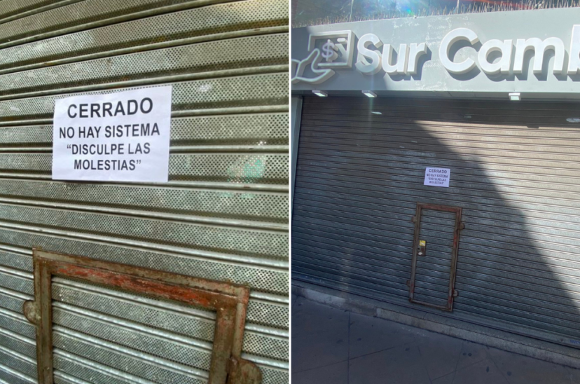 Casa de cambio cerrada