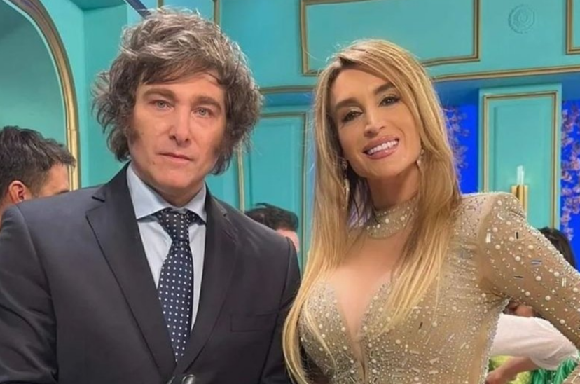 Fátima Florez y Javier Milei