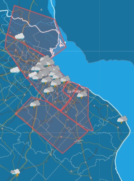 Alerta por tormentas.