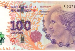 billete de 100 eva peron