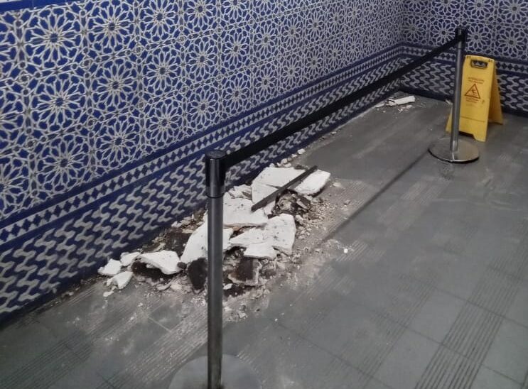 derrumbe subte
