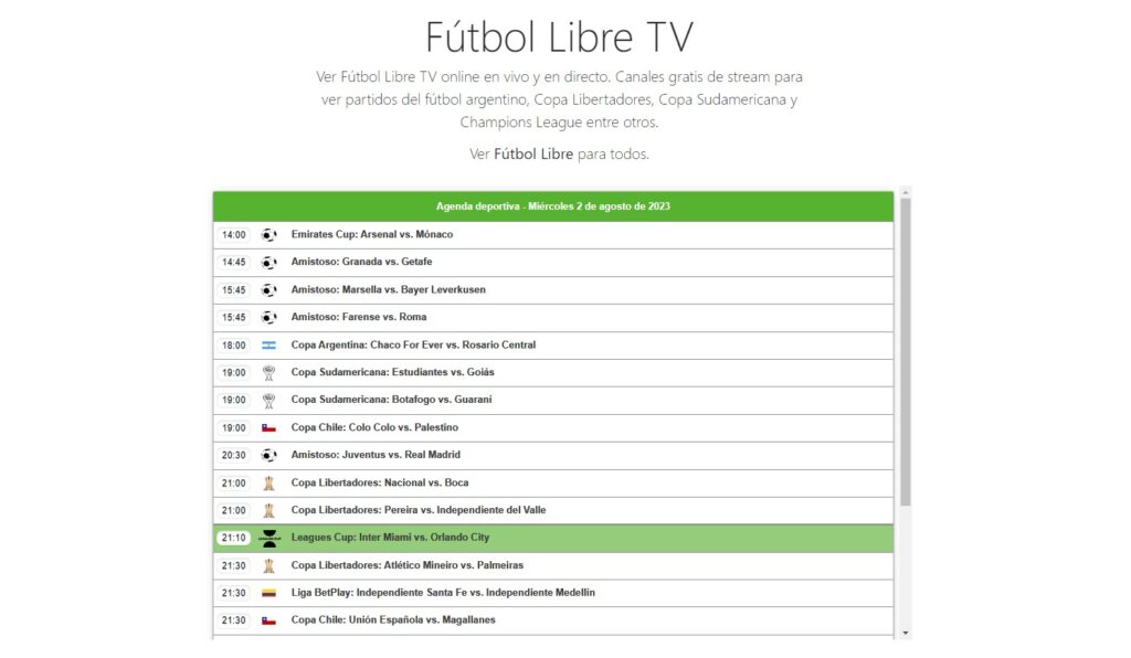 futbol libre messi