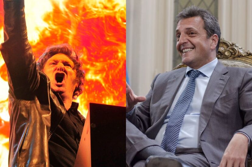 Javier Milei Sergio Massa