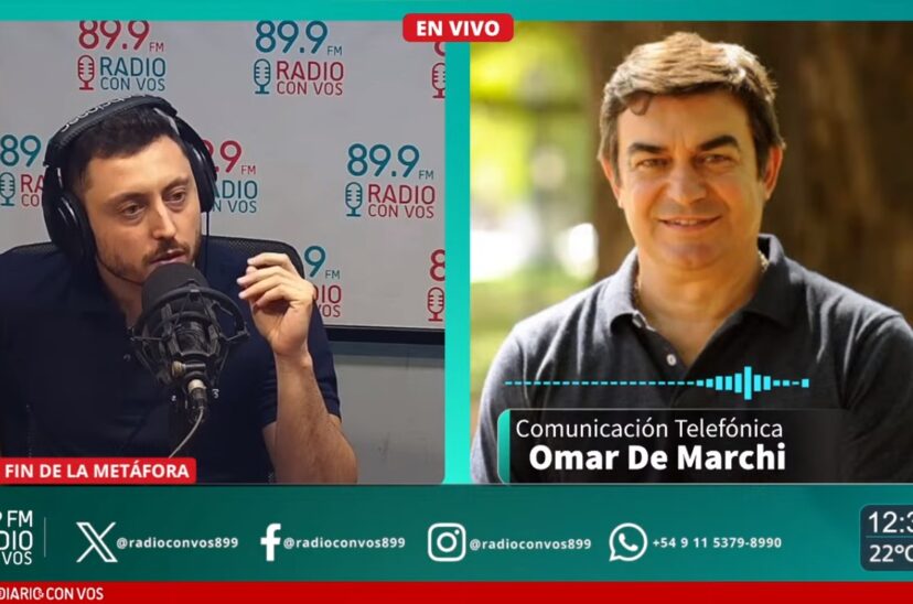 Omar De Marchi en Radio Con Vos.