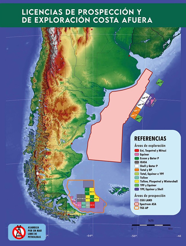 Licencias de exploración offshore.