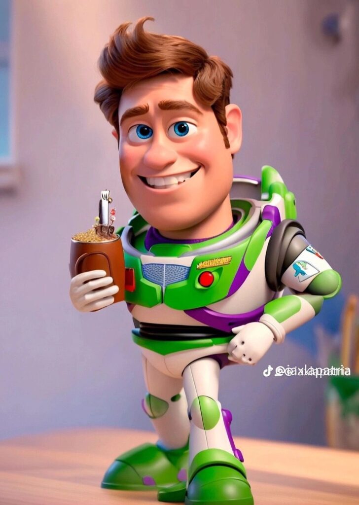 Buzz con la cara de Axel Kicillof.