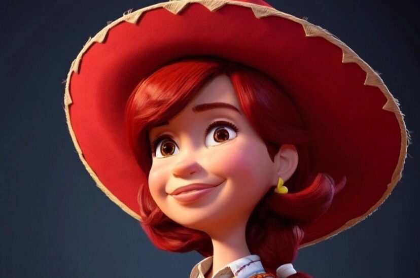 Cristina como Jessie de Toy Story.