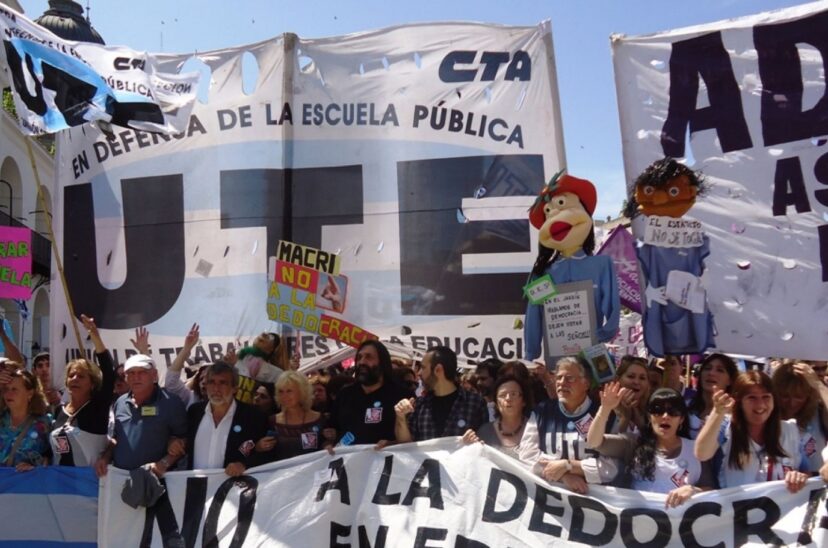 Docentes porteños de UTE