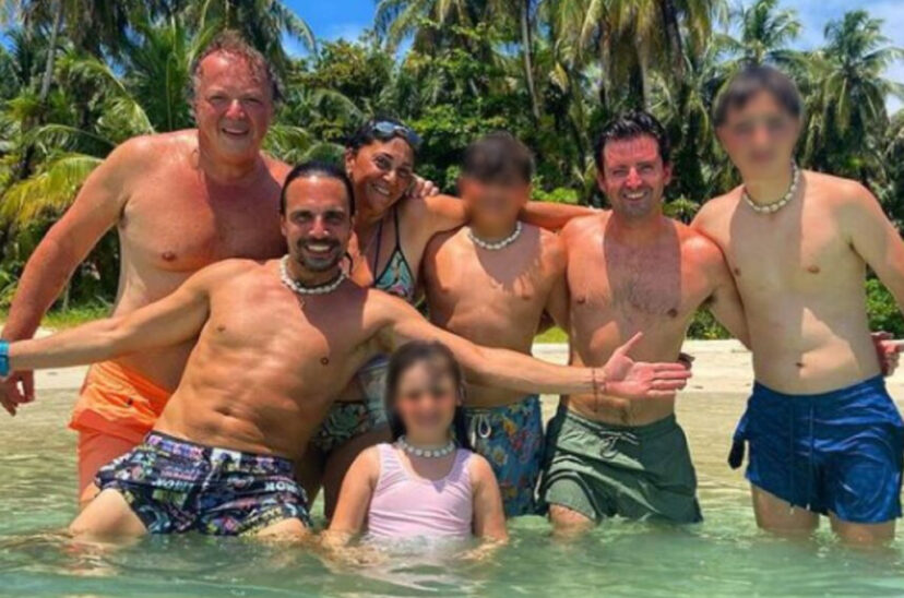 Juan Nápoli y familia