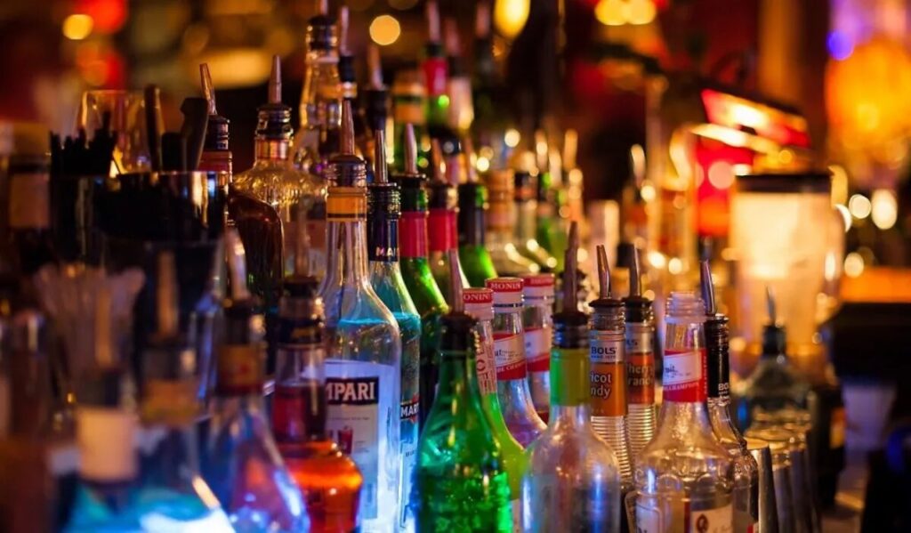 Botellas de alcohol Navidad