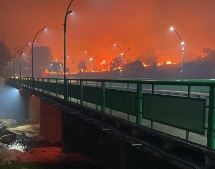 Incendio en Cabalango, Córdoba.