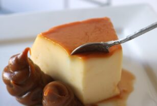 flan de dulce de leche