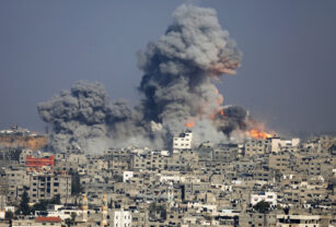 Bombardeos en Gaza lanzados por Israel
