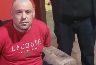 Ezequiel Guazzora al momento de su detención.