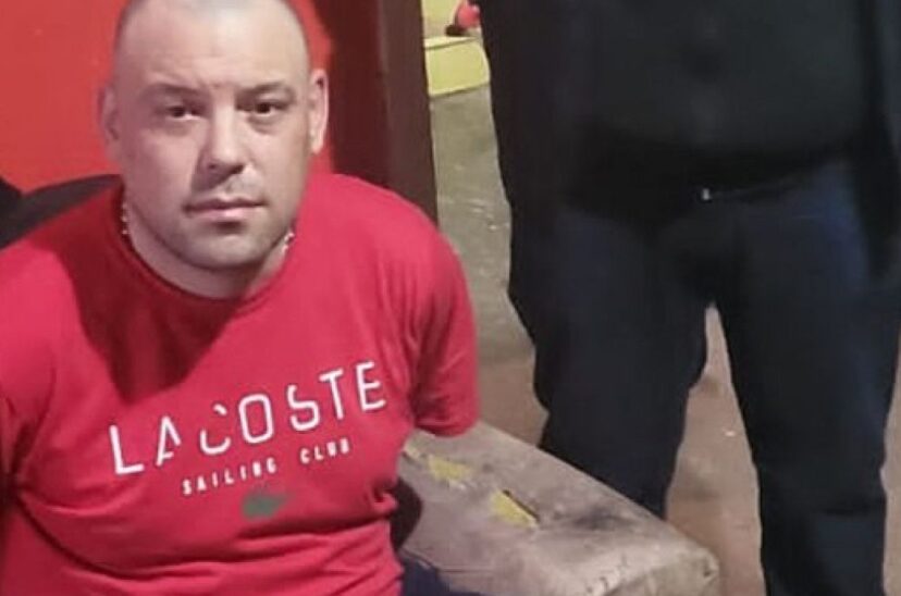 Ezequiel Guazzora al momento de su detención.