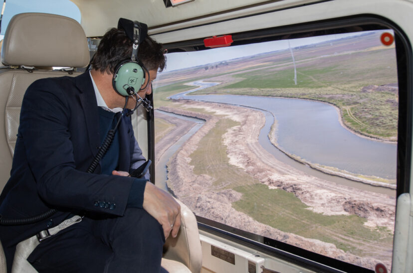 Kicillof hectáreas Cuenca Río Salado
