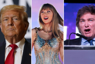 taylor swift, trump y milei