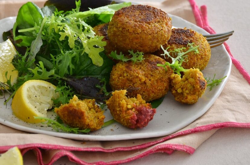 buñuelos de quinua y cúrcuma sin gluten