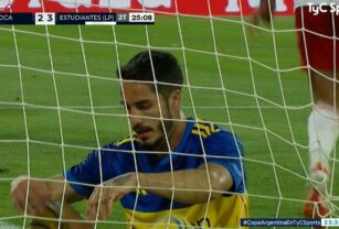 Boca gol figal en contra