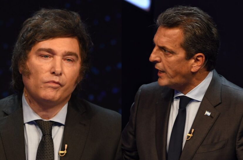 Sergio Massa Javier Milei debate presidencial