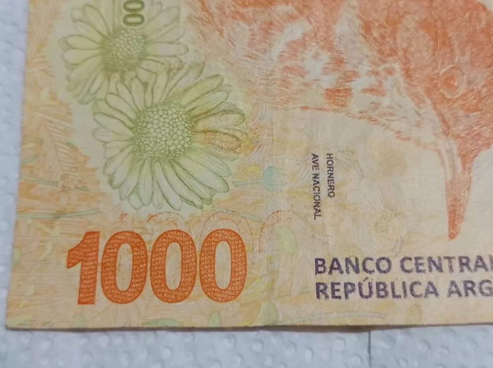 Billete con errores