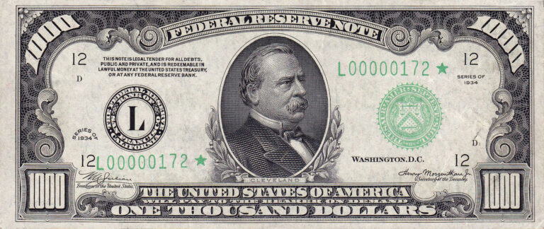 billete 1000 dólares
