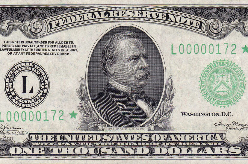 billete 1000 dólares