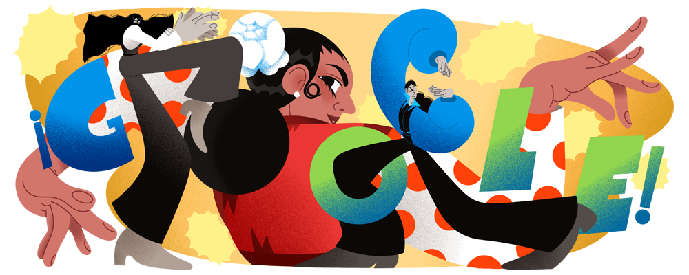 El Doodle en homenaje a Carmen Amaya.