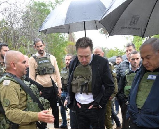 elon musk en gaza
