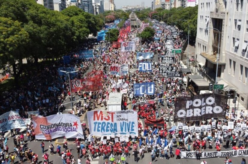 Corte en la 9 de Julio
