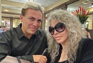 Verónica Castro con Cristian.