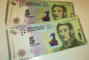billete de 5 pesos