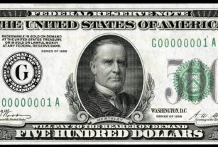 billete de 500 dólares frente