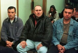Tres de los policías que asesinaron a Natalia Melmann.