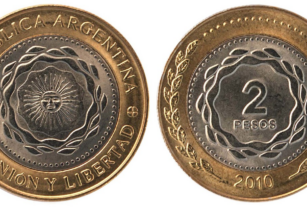 moneda 2 pesos error