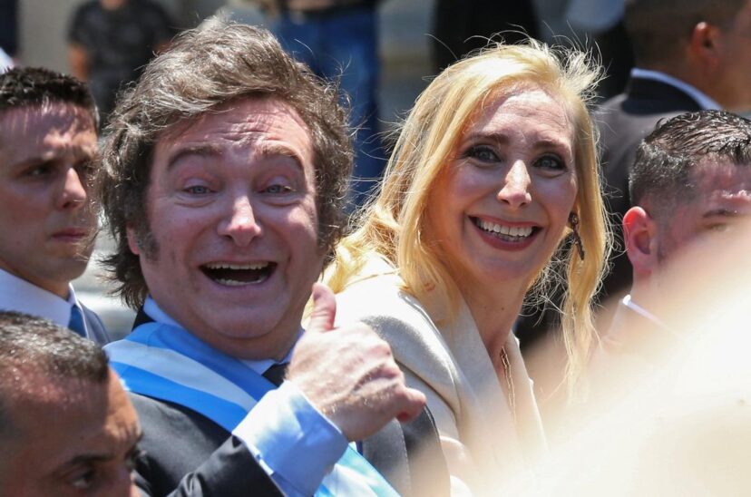 javier y karina milei - Cancillería