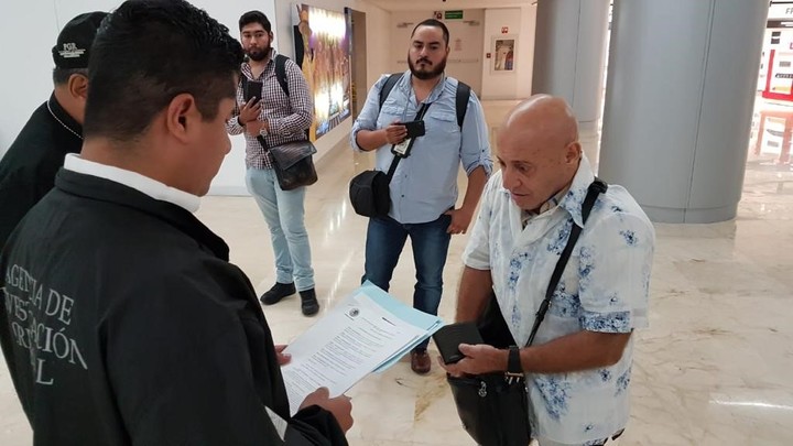 Raúl Martins al momento de su detención en México.