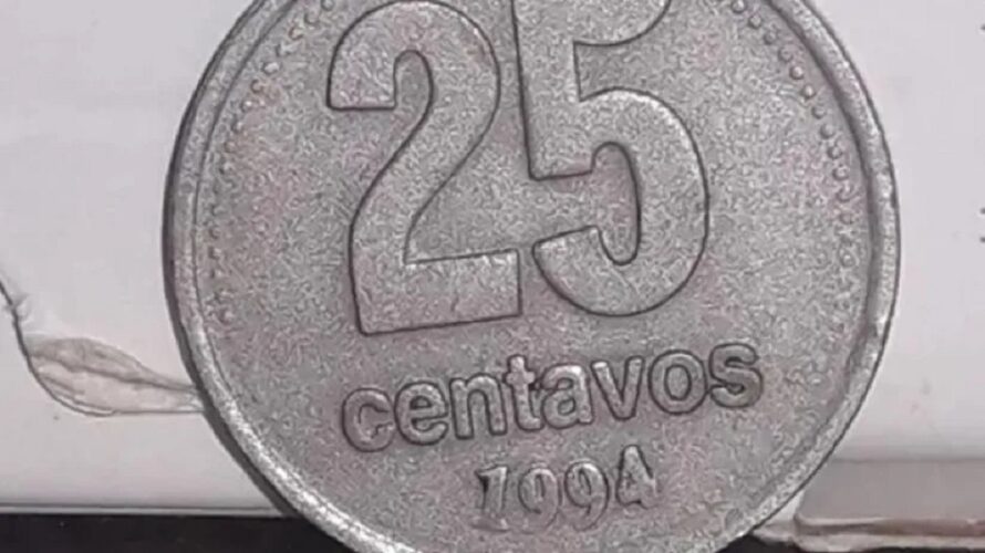 moneda 25 centavos