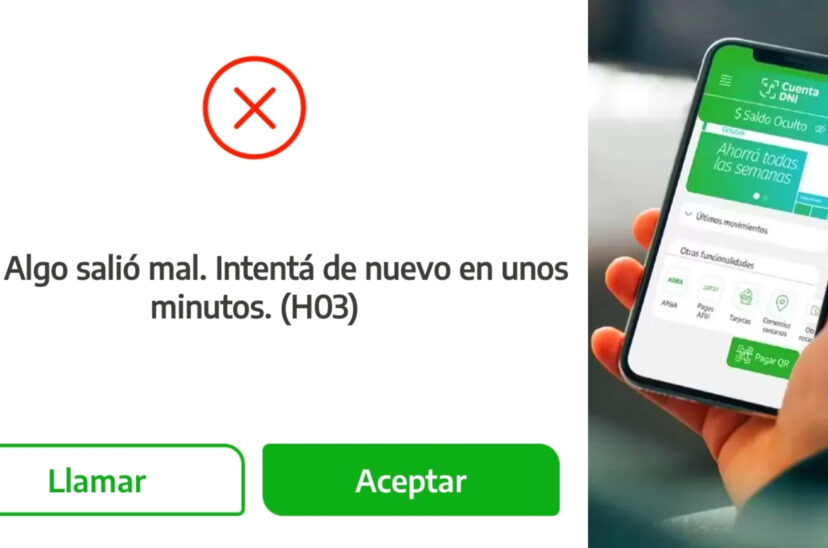 Cuenta DNI Error h03