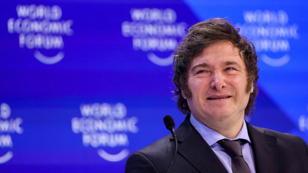 Milei en el Foro de Davos