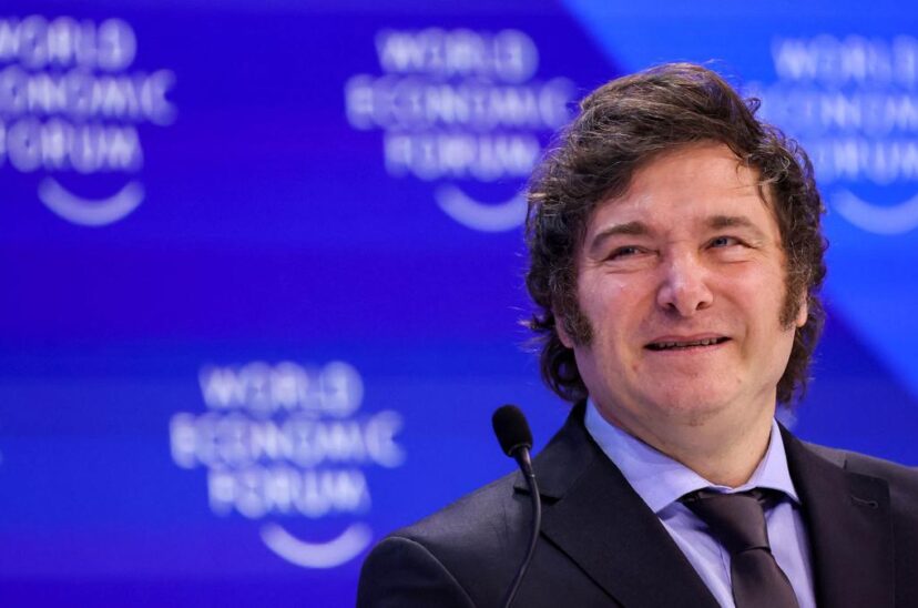 Milei en el Foro de Davos