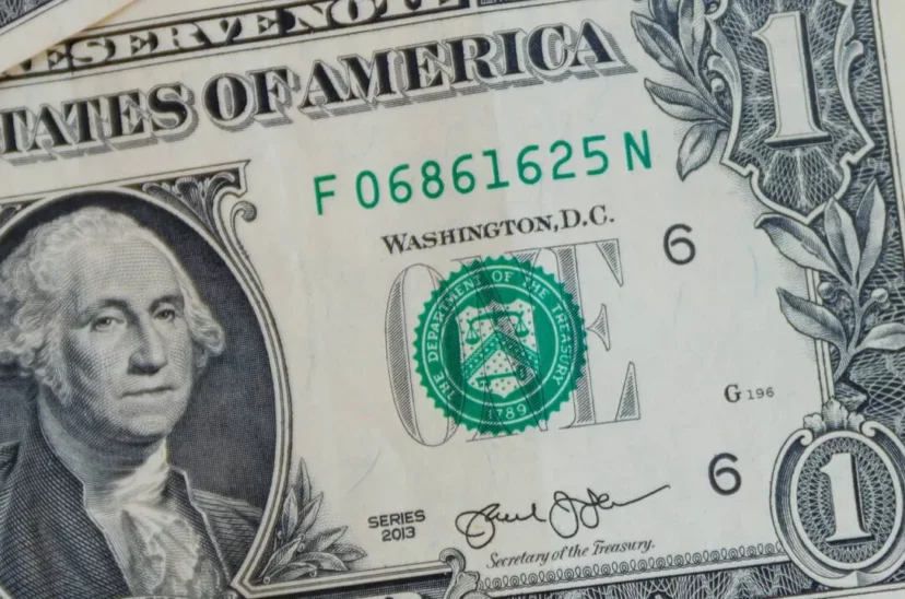 billete 1 dolar