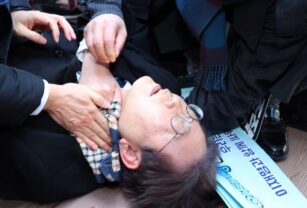 Lee Jae-myung apuñalado