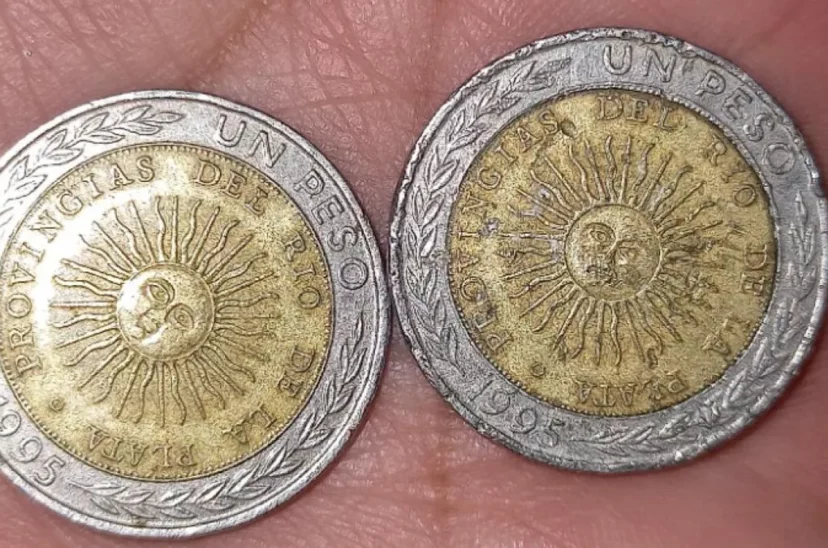 moneda 1 peso error