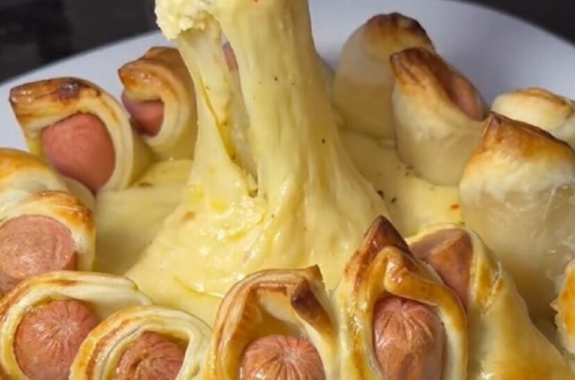 queso picada salchichas